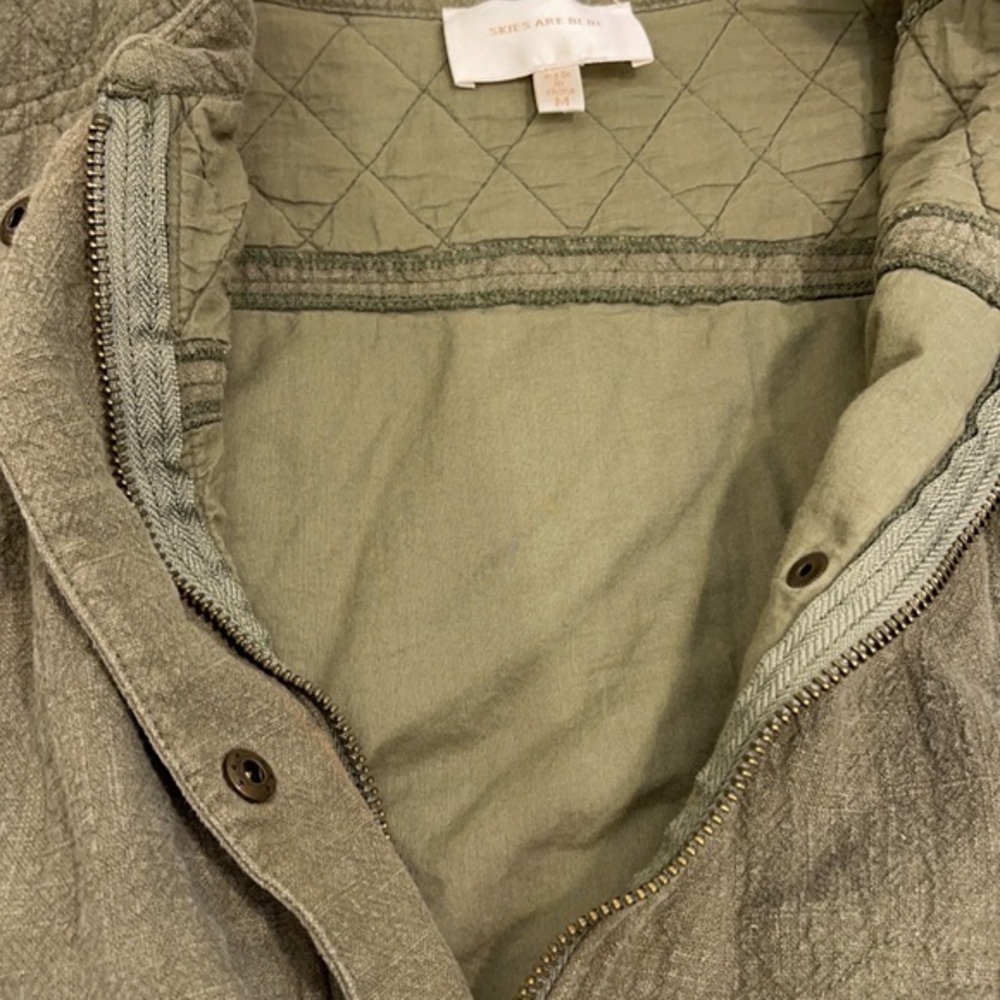 Skies are Blue olive green jacket - Picture 9 of 11